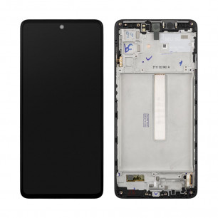 Дисплей Samsung M526 Galaxy M52, с тачскрином, с рамкой, Original, Black