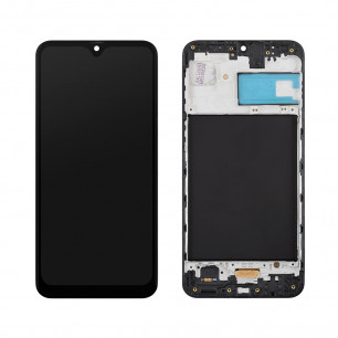 Дисплей Samsung M215 Galaxy M21, M305 Galaxy M30, M307 Galaxy M30s, с тачскрином, с рамкой, OLED, Black