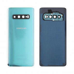 Задняя крышка Samsung G973 Galaxy S10, со стеклом камеры, High Copy, Green