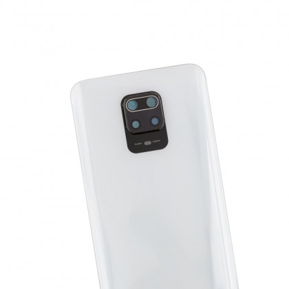 Задняя крышка Xiaomi Redmi Note 9 Pro, Redmi Note 9S, со стеклом камеры, White, фото № 3 - ukr-mobil.com