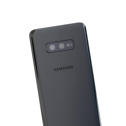 Задняя крышка Samsung G970 Galaxy S10e, со стеклом камеры, High Quality, Black, фото № 2 - ukr-mobil.com