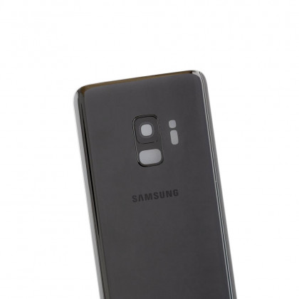 Задняя крышка Samsung G960 Galaxy S9, со стеклом камеры, Midnight Black, фото № 3 - ukr-mobil.com
