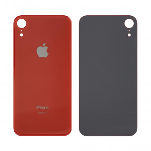 Задняя крышка Apple iPhone XR, большой вырез под камеру, Red