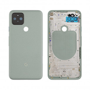 Задняя крышка Google Pixel 5, со стеклом камеры, Original, Green