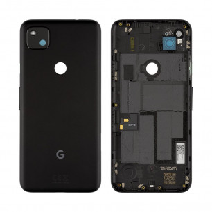 Задняя крышка Google Pixel 4A, со стеклом камеры, Original, Black
