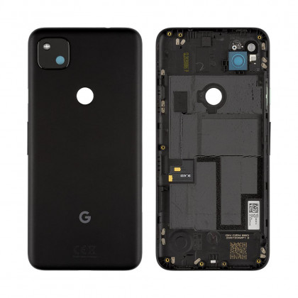 Задняя крышка Google Pixel 4A, со стеклом камеры, Original, Black, фото № 1 - ukr-mobil.com