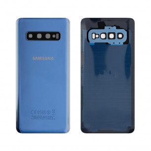 Задняя крышка Samsung G973 Galaxy S10, со стеклом камеры, High Copy, Blue