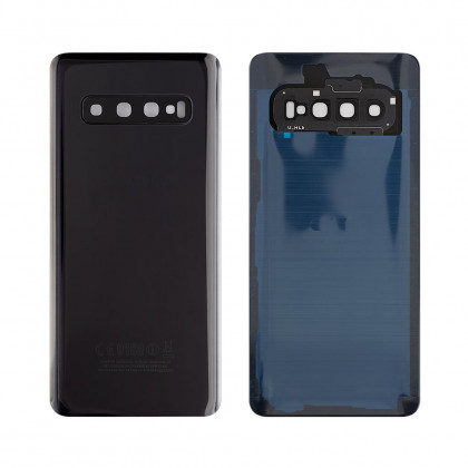 Задняя крышка Samsung G973 Galaxy S10, со стеклом камеры, High Quality, Black, фото № 1 - ukr-mobil.com