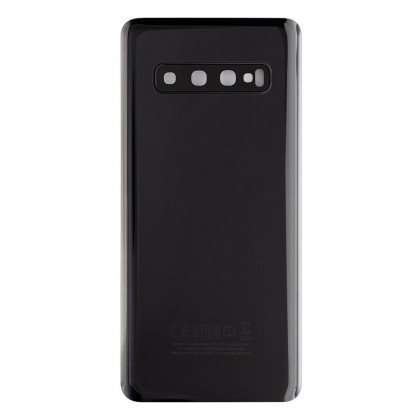 Задняя крышка Samsung G973 Galaxy S10, со стеклом камеры, High Quality, Black, фото № 4 - ukr-mobil.com