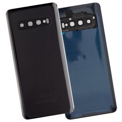 Задняя крышка Samsung G973 Galaxy S10, со стеклом камеры, High Quality, Black, фото № 2 - ukr-mobil.com