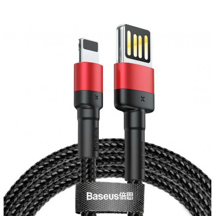 Кабель Baseus Cafule Cable Special Edition (CALKLF-G91), USB to Lightning, 2.4A, 1m, Red, фото № 1 - ukr-mobil.com