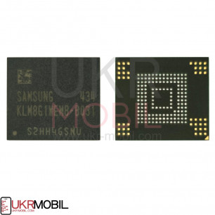 Микросхема памяти Samsung KLM8G1WEMB-B031, 8GB, для телефонов LG G3s D724, Samsung G7102 Galaxy Grand 2 Duos, для планшетов Samsung T2100 Galaxy Tab