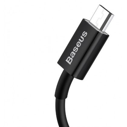 Кабель Baseus Superior Series Fast Charging Data Cable (CAMYS-01), USB to Micro USB, 2A, 1m, Black, фото № 2 - ukr-mobil.com