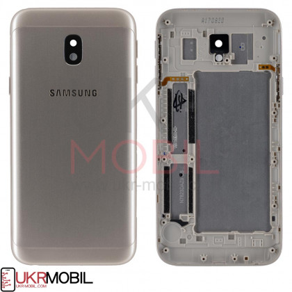 Задняя крышка Samsung J330 Galaxy J3 2017, Gold - ukr-mobil.com