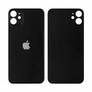 Задняя крышка Apple iPhone 11, большой вырез под камеру, Original PRC, Black