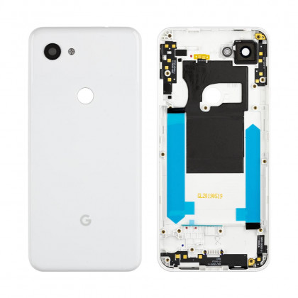 Задняя крышка Google Pixel 3A, со стеклом камеры, Original, White, фото № 1 - ukr-mobil.com