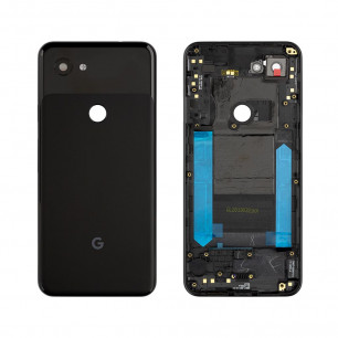 Задняя крышка Google Pixel 3A, со стеклом камеры, Original, Black