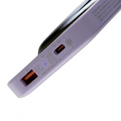 Повербанк (УМБ) Baseus Magnetic Wireless Fast Charging (PPCX010105), 10000 mAh, 20W, 2.4A, 1USB + Type-C, Purple, фото № 4 - ukr-mobil.com