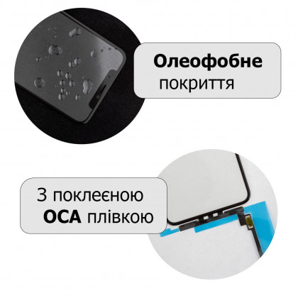 Стекло дисплея Apple iPhone 11 Pro Max, с тачскрином, с пленкой OCA, Original, Black, фото № 4 - ukr-mobil.com