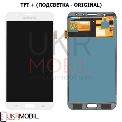 Дисплей Samsung J700 Galaxy J7, с тачскрином, TFT (с регулируемой подсветкой), White - ukr-mobil.com