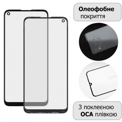 Стекло дисплея Samsung A115 Galaxy A11, M115 Galaxy M11, с OCA пленкой, Original, Black, фото № 1 - ukr-mobil.com