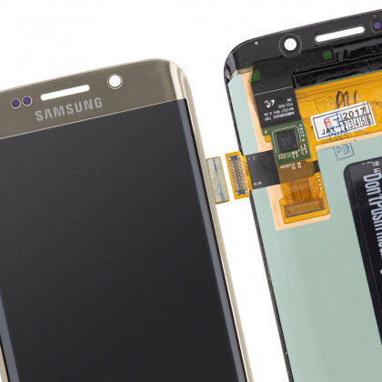 Дисплей Samsung G925 Galaxy S6 Edge, G925F Galaxy S6 Edge, Super AMOLED, с тачскрином, Gold, фото № 3 - ukr-mobil.com