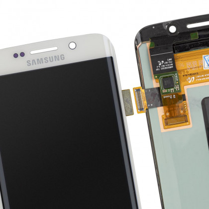 Дисплей Samsung G925 Galaxy S6 Edge, G925F Galaxy S6 Edge, Super AMOLED, с тачскрином, White, фото № 4 - ukr-mobil.com