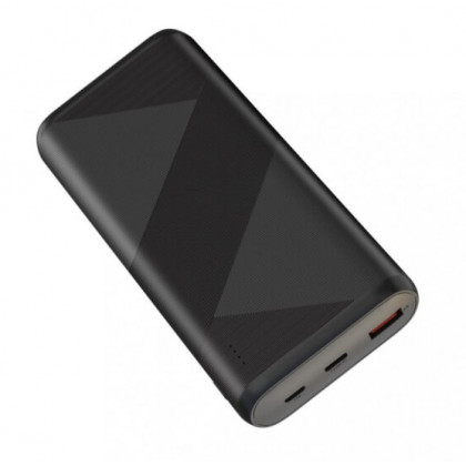 Повербанк (УМБ) XO PR150, 20000 mAh, USB + Type-C, Quick Charge - 18W, Power Delivery - 20W, Black, фото № 3 - ukr-mobil.com