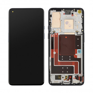 Дисплей OnePlus 9 (LE2110, LE2111, LE2113, LE2115, LE2117), с тачскрином, с рамкой, Original, Black