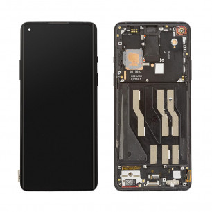 Дисплей OnePlus 8, с тачскрином, с рамкой, Original, Black
