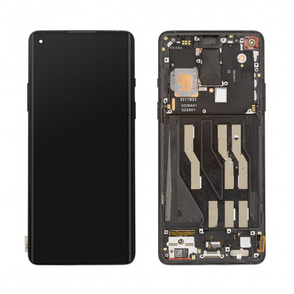 Дисплей OnePlus 8, с тачскрином, с рамкой, Original, Б/У Black, фото № 1 - ukr-mobil.com