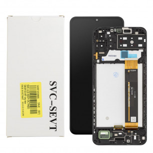 Дисплей Samsung M135 Galaxy M13, GH82-29132A, Rev. A13 LTE, с тачскрином, с рамкой, Service Pack Original, Black