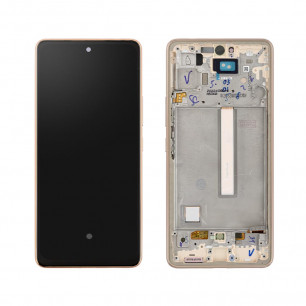 Дисплей Samsung A536 Galaxy A53 5G, с тачскрином, с рамкой, OLED, Coral