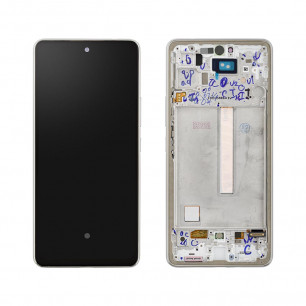 Дисплей Samsung A536 Galaxy A53 5G, с тачскрином, с рамкой, OLED, White