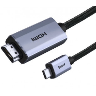 Кабель Baseus High Definition Series (WKGQ010001), Type-C to HDMI, 4K 60Hz, 1m, Black