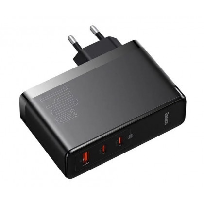 Сетевое зарядное устройство Baseus GaN5 Pro Fast Charger (CCGP100201), 140W, (в комплекте - кабель Type-C x Type-C 240W, 48V/5A), для MacBook, Black, фото № 7 - ukr-mobil.com