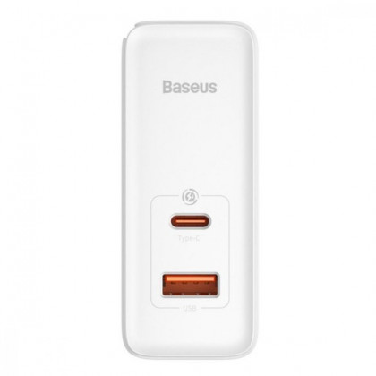 Сетевое зарядное устройство Baseus GaN5 Pro Fast Charger (CCGP090202), 100W, (в комплекте - кабель Type-C x Type-C 100W, 20V/5A), для MacBook, White, фото № 2 - ukr-mobil.com