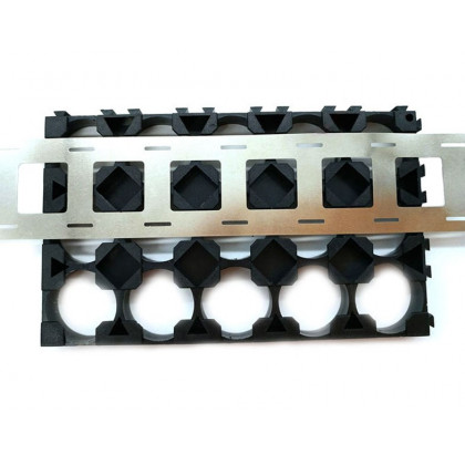Никелированая лента для точечной сварки аккумуляторов 18650, двойная с просечкой под кронштейн, 25.5мм x 18.5мм, 1м, фото № 2 - ukr-mobil.com
