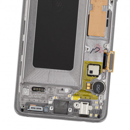 Дисплей Samsung G973 Galaxy S10, GH82-18850A, с тачскрином, с рамкой, Service Pack Original, Black, фото № 2 - ukr-mobil.com