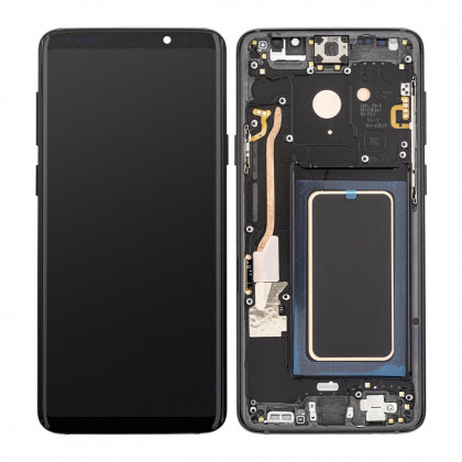 Дисплей Samsung G965 Galaxy S9 Plus, с тачскрином, рамкой, OLED, Black, фото № 1 - ukr-mobil.com