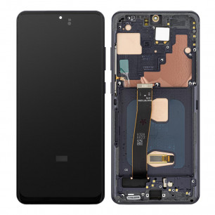 Дисплей Samsung G988 Galaxy S20 Ultra, с тачскрином, рамкой, OLED, Black
