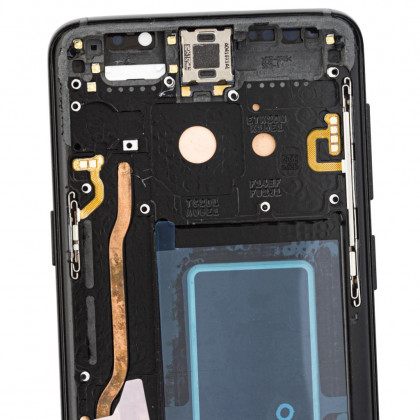Дисплей Samsung G960 Galaxy S9, GH97-21696A, с тачскрином, с рамкой, Service Pack Original, Black, фото № 4 - ukr-mobil.com