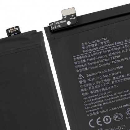 Аккумулятор OnePlus 8 (IN2013, IN2017, IN2010, IN2019), BLP761, (4230 mAh), Original PRC, фото № 2 - ukr-mobil.com