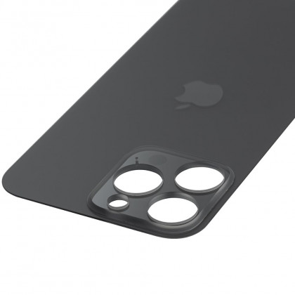 Задняя крышка Apple iPhone 14 Pro Max, большой вырез под камеру, High Quality, Space Black, фото № 2 - ukr-mobil.com