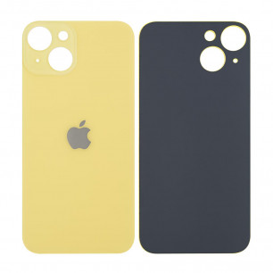 Задняя крышка Apple iPhone 14, большой вырез под камеру, High Quality, Yellow