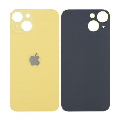 Задняя крышка Apple iPhone 14, большой вырез под камеру, High Quality, Yellow, фото № 1 - ukr-mobil.com