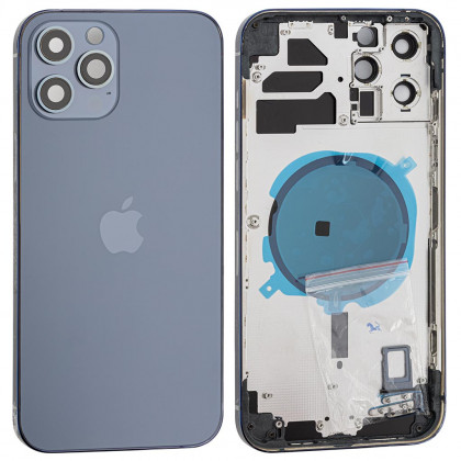 Корпус Apple iPhone 12 Pro Max, в сборе, High Quality, Pacific Blue - ukr-mobil.com