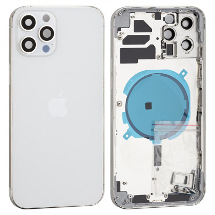 Корпус Apple iPhone 12 Pro Max, в сборе, High Quality, Silver - ukr-mobil.com