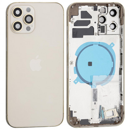 Корпус Apple iPhone 12 Pro Max, в сборе, High Quality, Gold - ukr-mobil.com