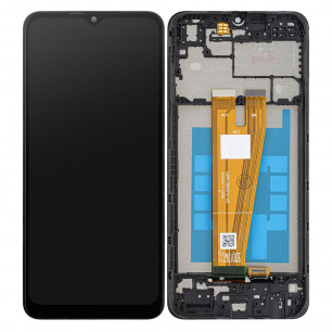 Дисплей Samsung A045 Galaxy A04, с тачскрином, с рамкой, Original PRC, Black
